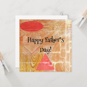 Wood - geometric shapes  - Father’s day Card