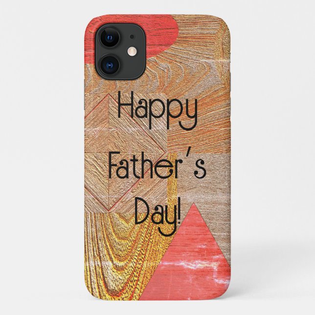 Wood - geometric shapes  - Father’s day Case-Mate iPhone Case (Back)