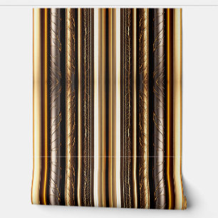 Wood Gold Modern Art Lamperia Collection Wallpaper