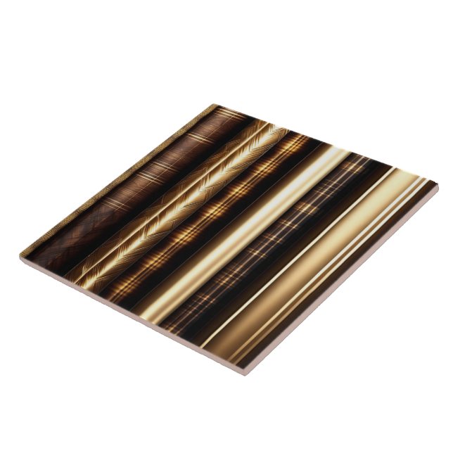 Wood Gold Trendy Art Lamperia Collection Tile (Side)