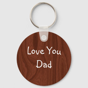 Wood Grain Abstract Key Ring