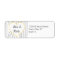 Wood Grain Address Labels - Yellow and Grey