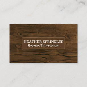 Wood Grain Background Business Card