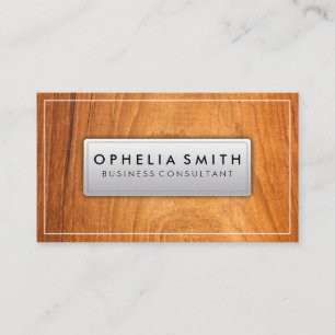 Wood Grain Background Business Card