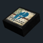 Wood Grain Bird Cage Teal Cute Kissing Love Birds Gift Box<br><div class="desc">Wedding Black Lacquer Keepsake Custom Designer Personalised Jewellery Box or Memory Box Elegant Unique Wedding Anniversary  Christmas Gifts or Valentines Day Gifts</div>