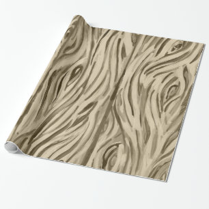 wood grain board planks gift wrap