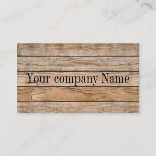 wood grain business card
