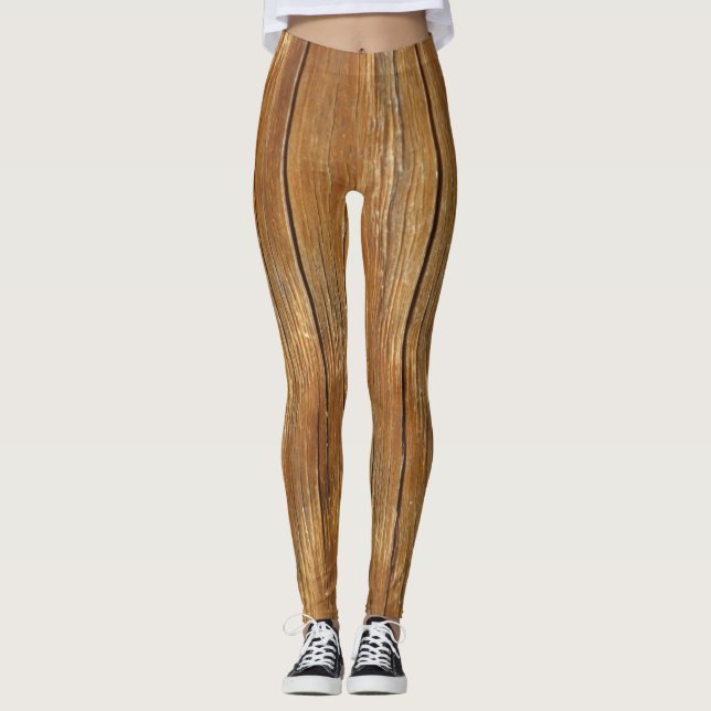 Wood Grain Leggings (Front)