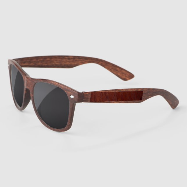 wood grain on wood grain sunglasses (Left)