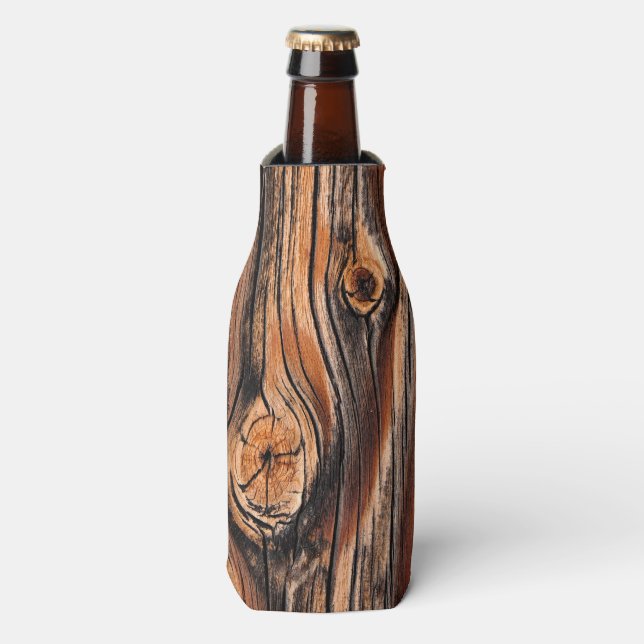 Wood Grain Pattern Bottle Cooler (Bottle Front)