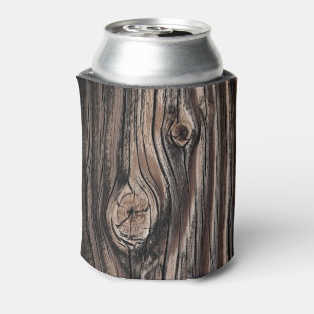 Wood Grain Pattern Can Cooler (Can Back)