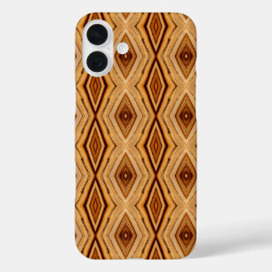 Wood Grain Pattern iPhone 16 Plus Case