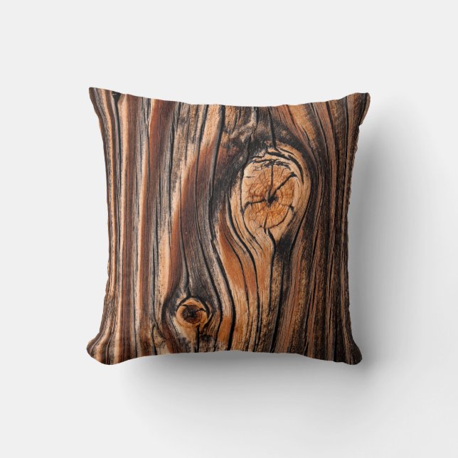 Wood Grain Pattern Cushion (Front)