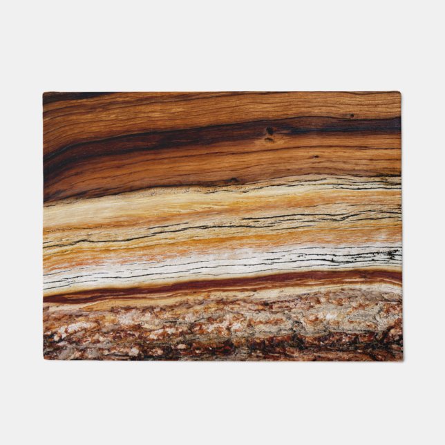 Wood Grain Pattern Doormat (Front)
