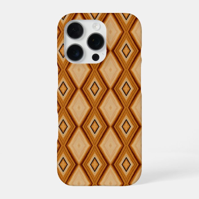 Wood Grain Pattern iPhone Case (Back)