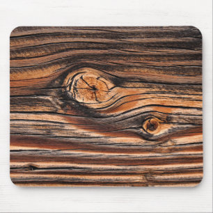 Wood Grain Pattern Mouse Mat