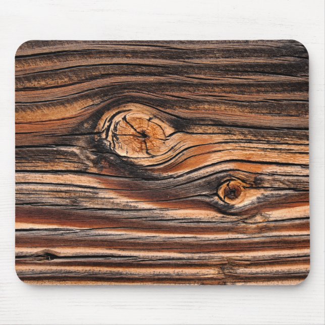 Wood Grain Pattern Mouse Mat (Front)