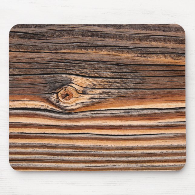 Wood Grain Pattern Mouse Mat (Front)