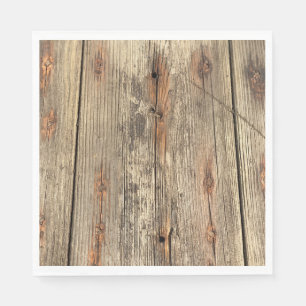 WOOD GRAIN PATTERN PHOTO PAPER NAPKINS