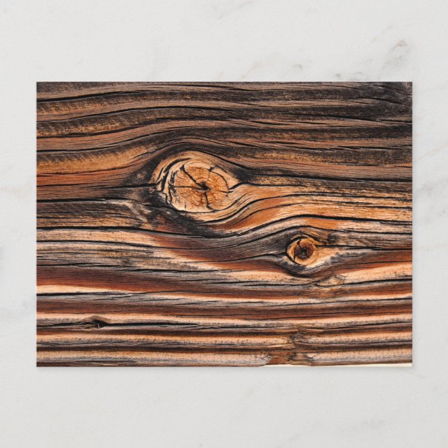 Wood Grain Pattern Postcard (Front)