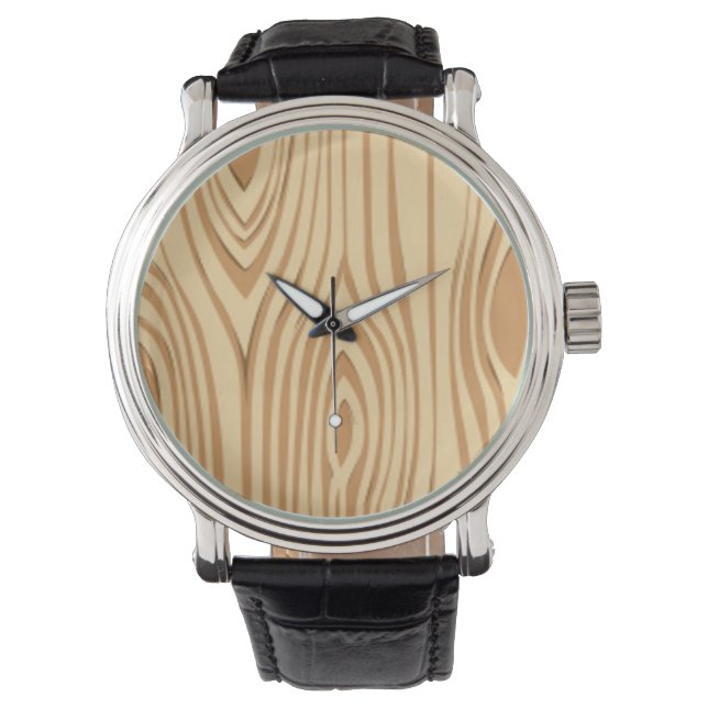 WOOD GRAIN PATTERN WATCH (Front)