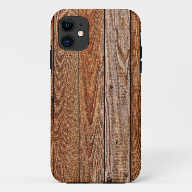 wood grain phone case  (Back)