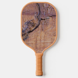 Wood grain pickleball paddle