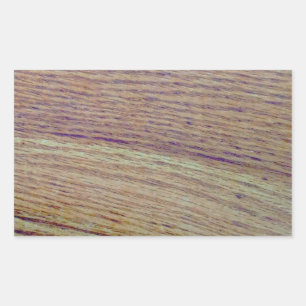 Wood Grain Rectangular Sticker
