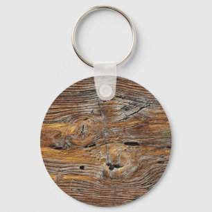Wood grain, sheet of weathered timber key ring