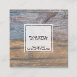 Wood Grain Simple Business Cards