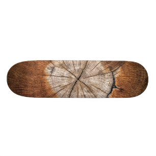 Wood Grain Skateboard