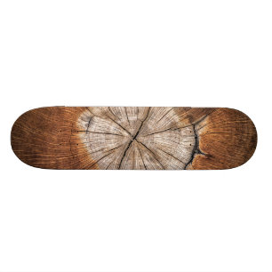 Wood Grain Skateboard