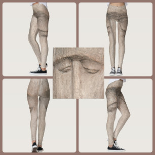 Wood Grain Soulful Eyes Leggings