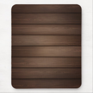 Wood Grain Striped Brown Abstract Fashion Art Mouse Mat