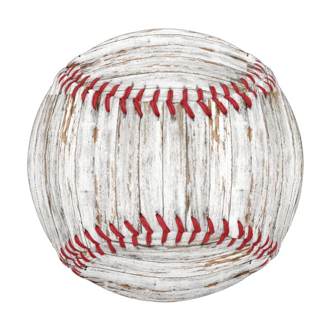 Wood grain style Baseball real baseball sports (Front)