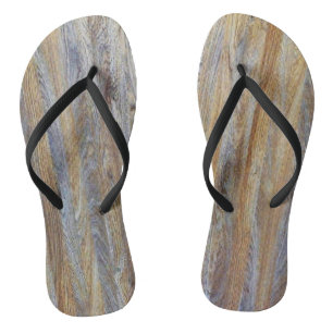 Wood Grain Texture #3 Flip Flops