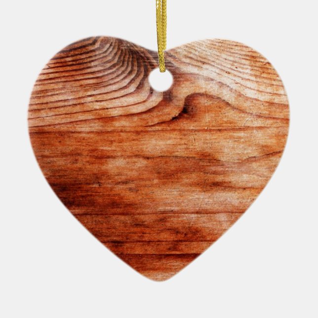 Wood Grain Texture Ceramic Tree Decoration (Front)