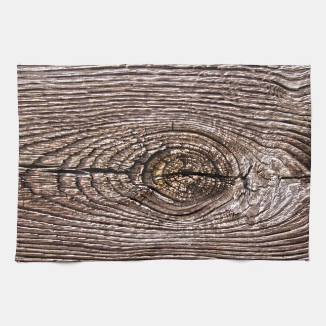 Wood Grain Texture Tea Towel (Horizontal)