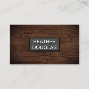 Wood Grain Vignette Business Card