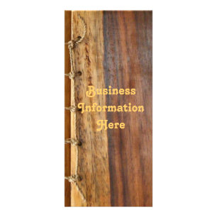 Wood Grained 2012 Calendar Business Rack Card