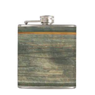wood hip flask