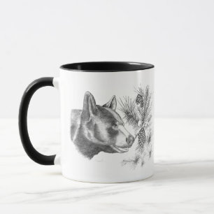 Wood Hood Black Bear Mug