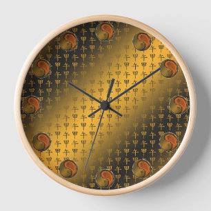 Wood Horse Clock