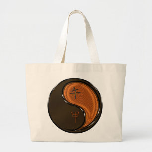 Wood Horse Large Tote Bag