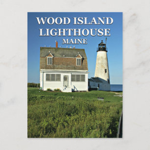 Wood Island Lighthouse, Maine Postcard