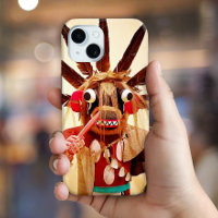 Wood kachina doll photo cute silly funny face