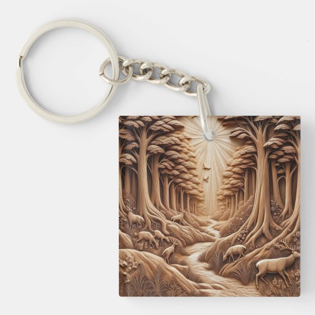 Wood Key Ring (Front)