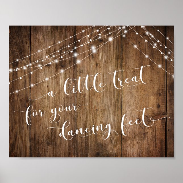 Wood & Lights A Little Treat for Your Dancing Feet Poster (Front)