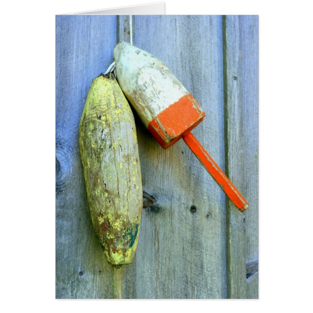 Wood lobster buoys (Front)