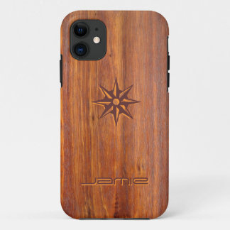 Wood-look carved Customised iPhone5 covers